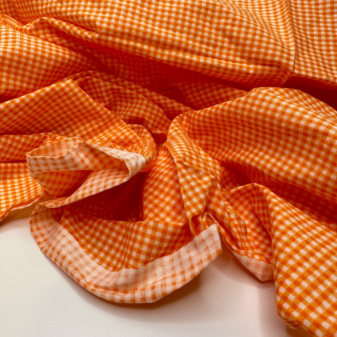 UB - Orange Soda - Cotton Woven - White/Orange Gingham - 2M Bundle