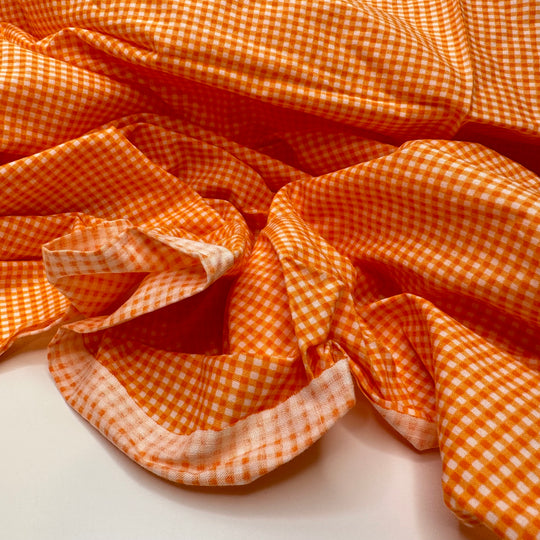 UB - Orange Soda - Cotton Woven - White/Orange Gingham - 2M Bundle