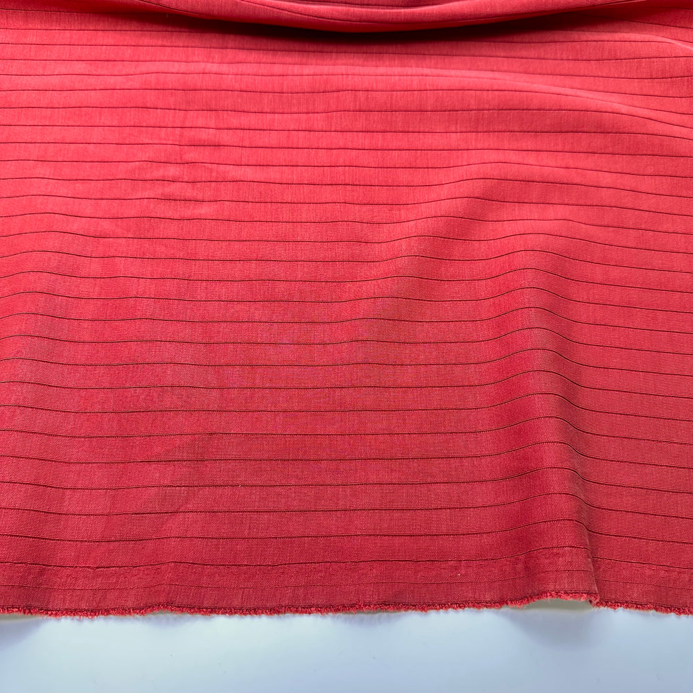 UB - All In A Row - Double Cloth Knit Polyester Blend  - Burnt Red - 1M Bundle