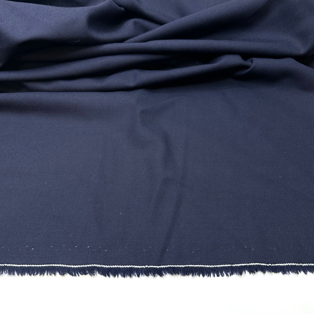 Having A Whale Of Of A Time - Wool Woven - Navy - 2M Bundle