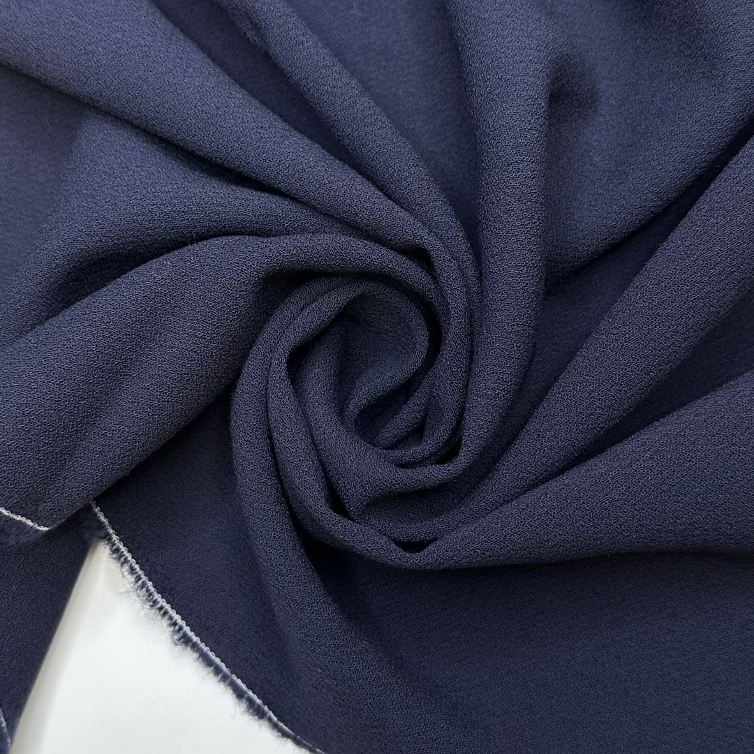 Oh Crepe - Crepe Wool Blend Woven - Navy - 2M Bundle