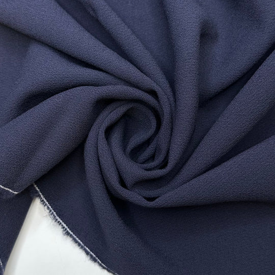 Oh Crepe - Crepe Wool Blend Woven - Navy - 2M Bundle