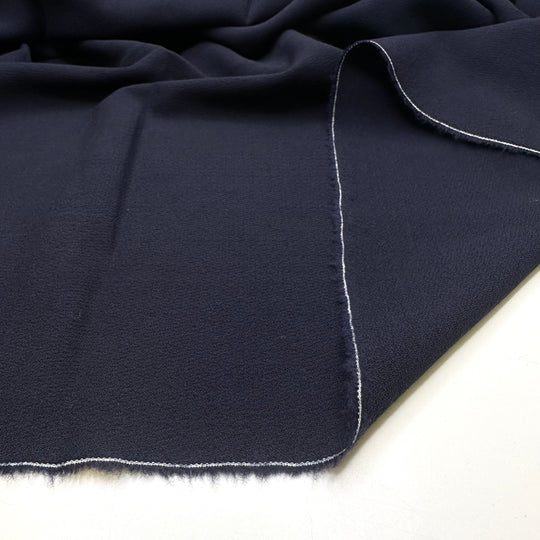Oh Crepe - Crepe Wool Blend Woven - Navy - 2M Bundle