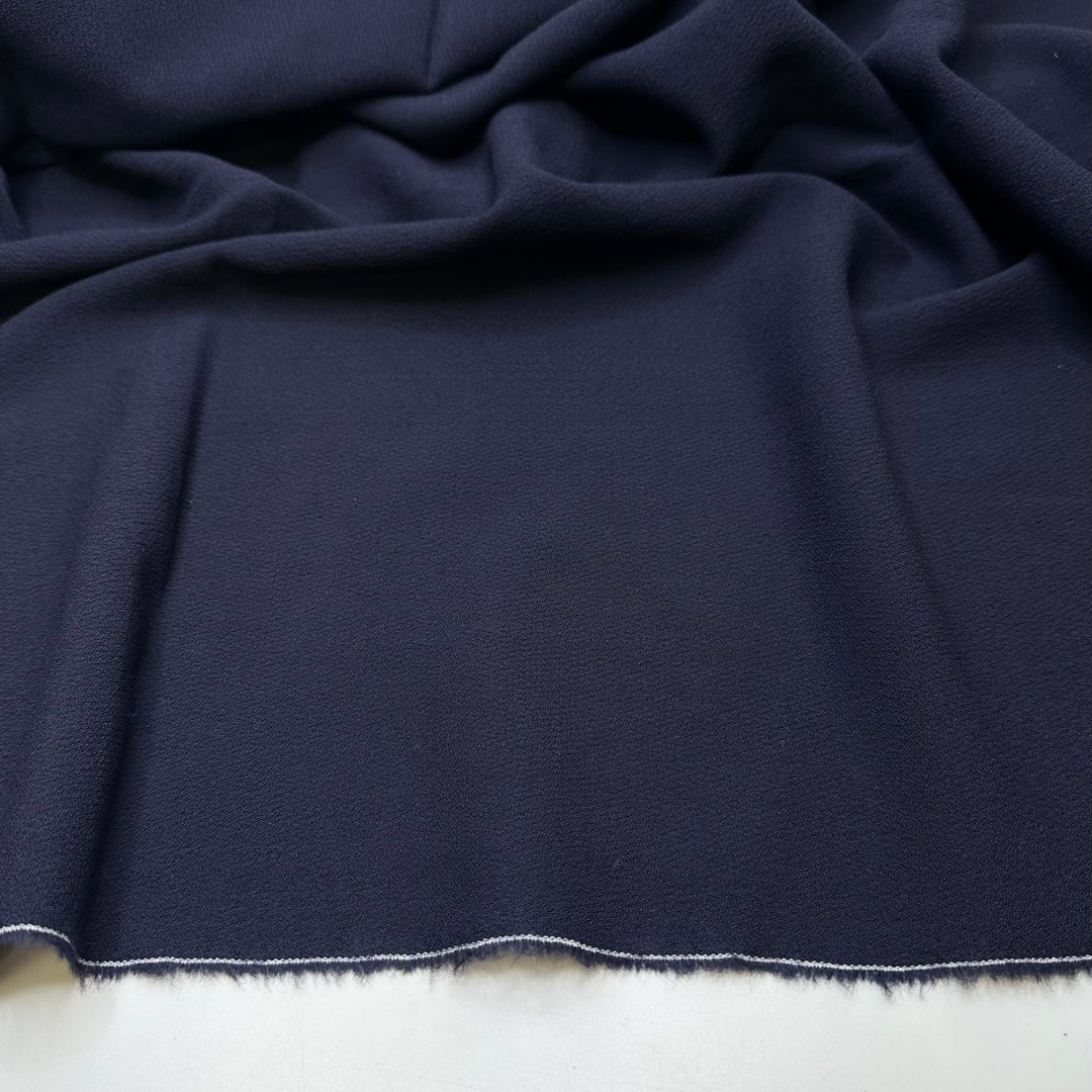 Oh Crepe - Crepe Wool Blend Woven - Navy - 2M Bundle