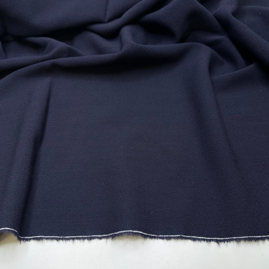 Oh Crepe - Crepe Wool Blend Woven - Navy - 2M Bundle