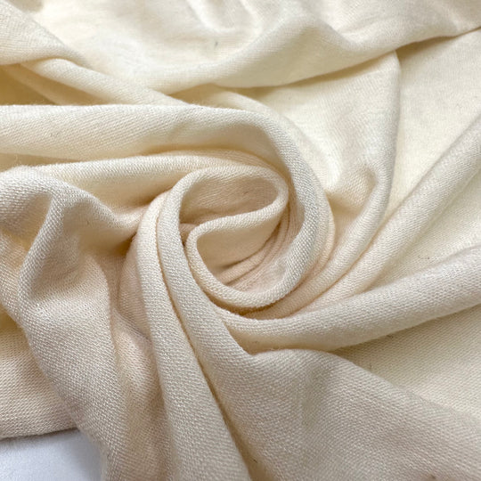Favourite Float - Jersey Bamboo Blend Knit - Light Cream/Orange - 0.8M Bundle