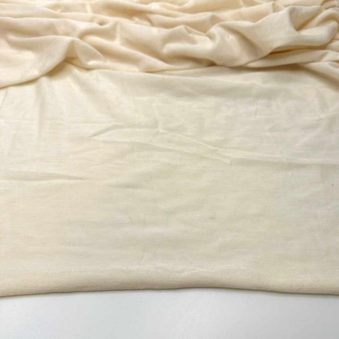 Favourite Float - Jersey Bamboo Blend Knit - Light Cream/Orange - 0.8M Bundle