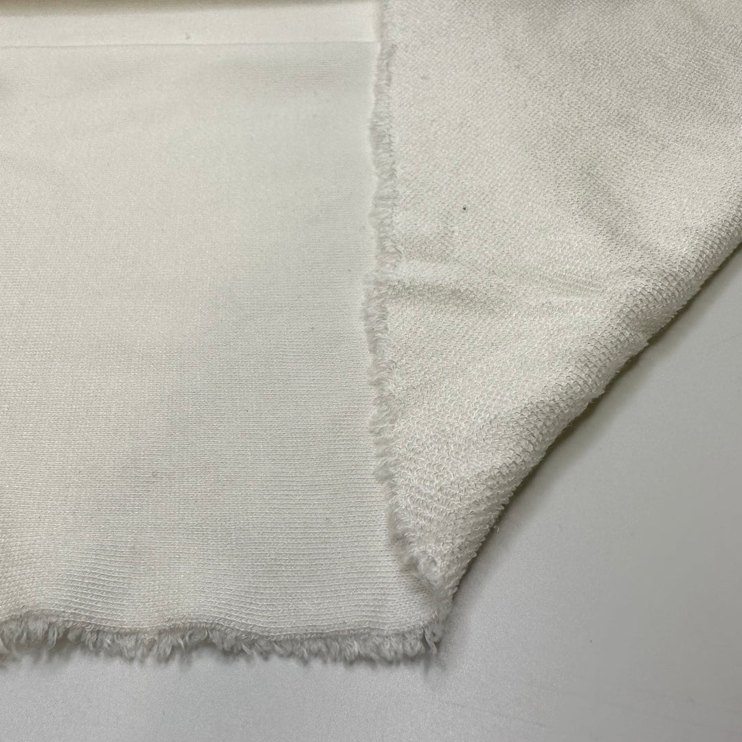 Ready For Wimbledon - French Terry Cotton Blend Knit - White - 1.2M Bundle