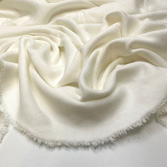 Ready For Wimbledon - French Terry Cotton Blend Knit - White - 1.2M Bundle