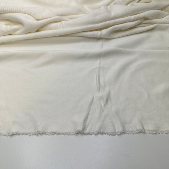 Ready For Wimbledon - French Terry Cotton Blend Knit - White - 1.2M Bundle