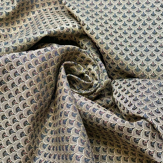 Making Sure We Have Enough Chairs - Fire Retardent Cotton/Poly Woven - Navy Multi Geometric - 1.5M Bundle
