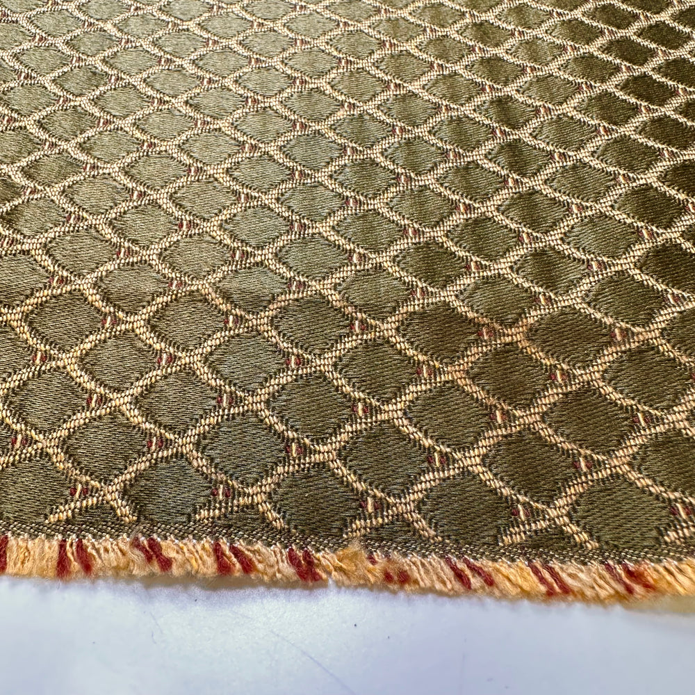 Working In The Garden - Polyester Blend Woven - Green/Yellow Geometric - 1.65M Bundle