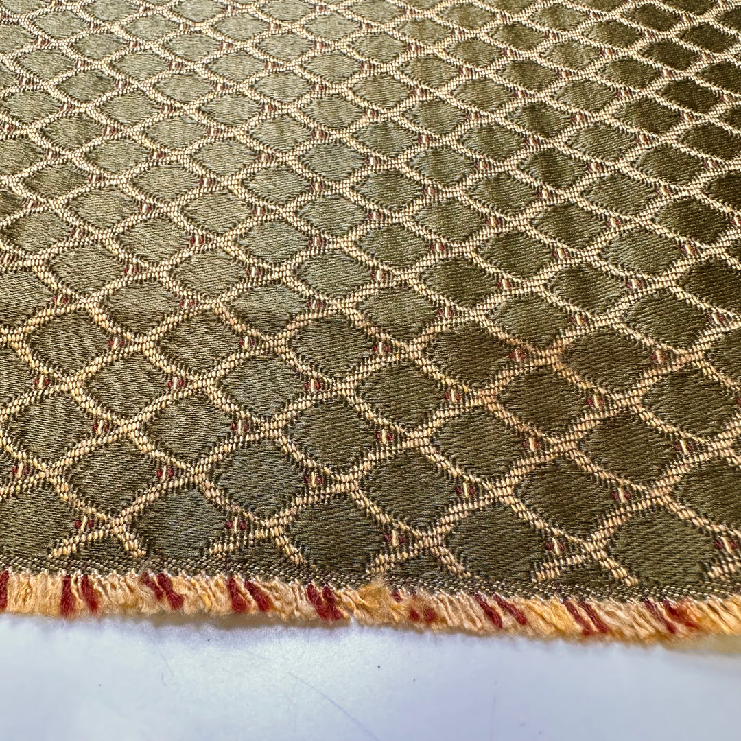 Working In The Garden - Polyester Blend Woven - Green/Yellow Geometric - 1.65M Bundle