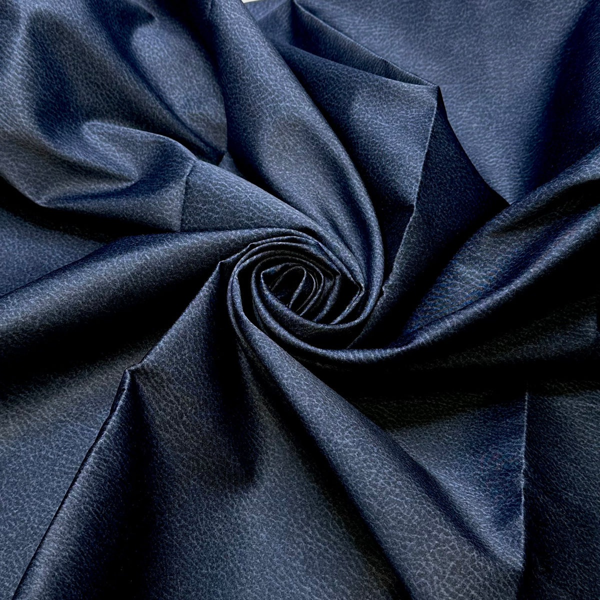 Cleaning The Pool - Poly/Cotton Woven - Dark Blue Abstract - Bundles