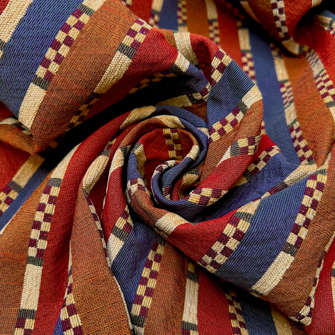 Setting Up Games For The Kids - Cotton/Poly Woven - Multi Geometric - 2.5M Bundle