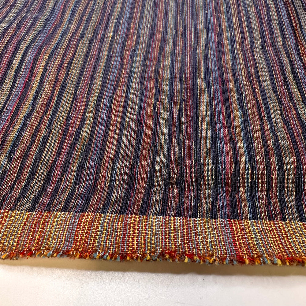 Watching The Fireworks From The Balcony - Poly Woven - Dark Blue Multi Stripes - 2.2M Bundle