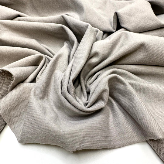 Seal Grey - Jersey Cotton Blend Knit - Light Grey - 0.9M Bundle