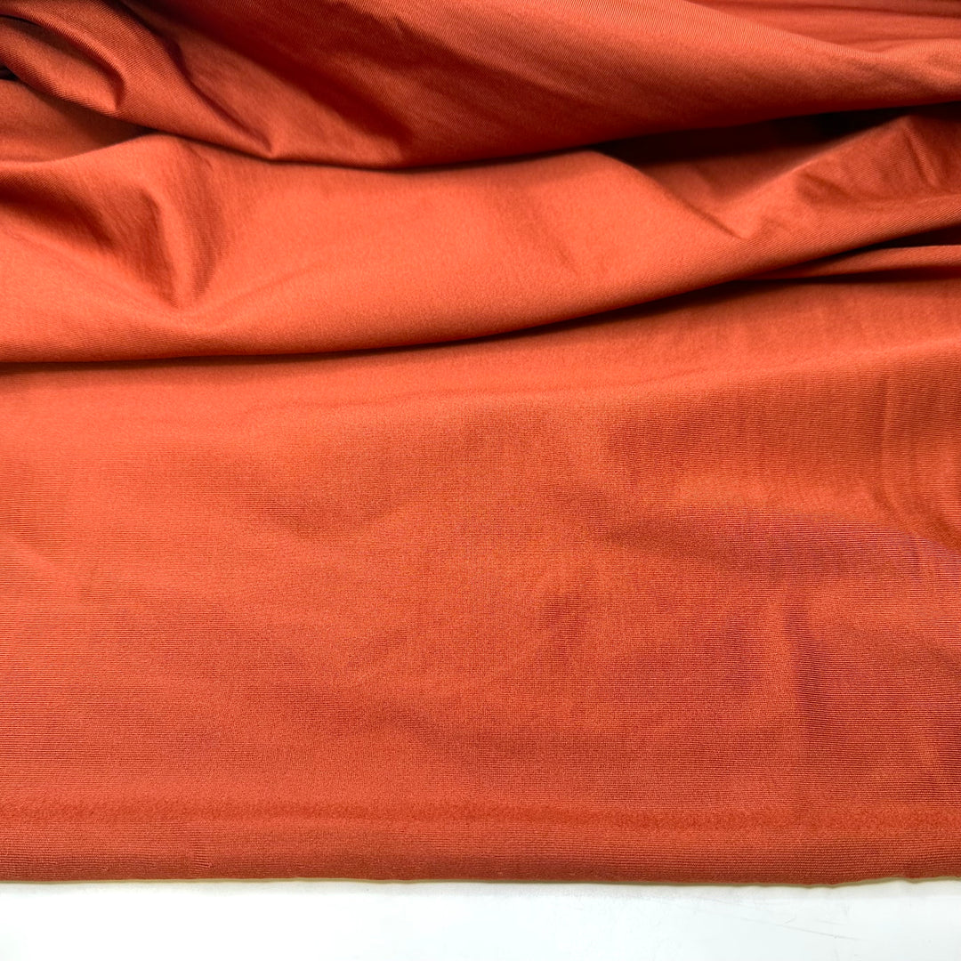 Burnt Orange - Jersey Fleece Polyester Blend Knit - Orange/Brown - Bundles