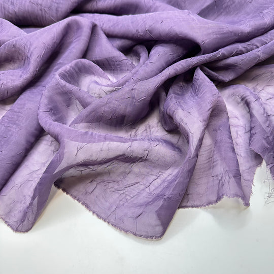 My First Hero - Crinkle Mesh Polyester Blend Woven - Purple - 2M Bundle