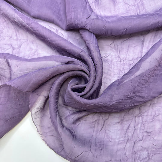 My First Hero - Crinkle Mesh Polyester Blend Woven - Purple - 2M Bundle