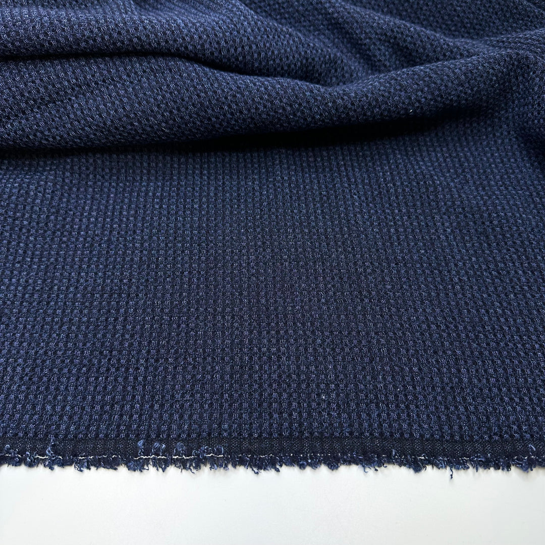 Gomez Addams Most Amazing Dress Robe - Basket Weave Wool Woven - Navy/Blue Plaid - 2.8M Bundle