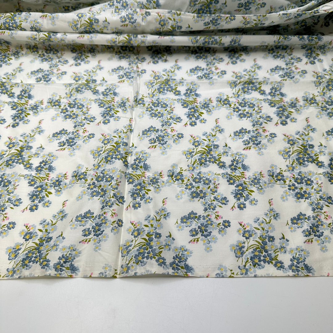 Bringing Him Flowers - Cotton Blend Woven - White Multi Floral - 2.7M Bundle