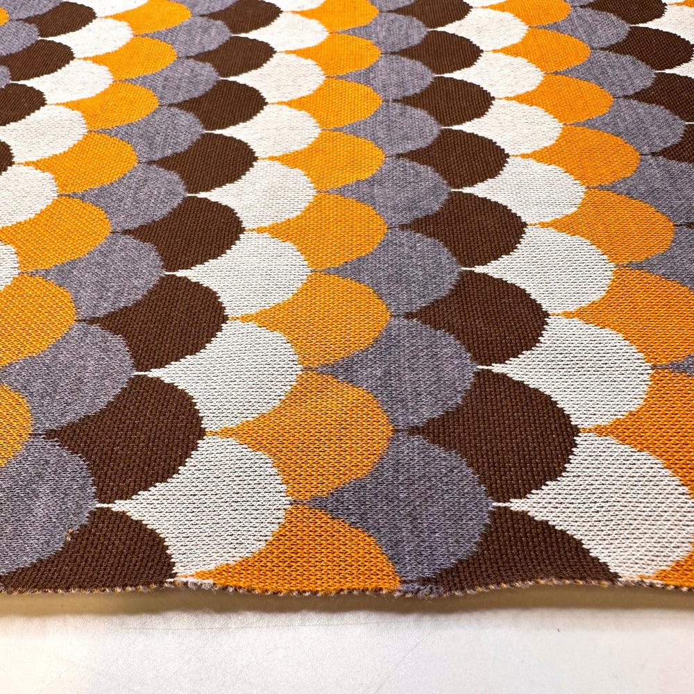 UB - Finding Our Seats In The Stadium - Acrylic Blend Knit - Dark Yellow Multi Geometric - 2.85M Bundle