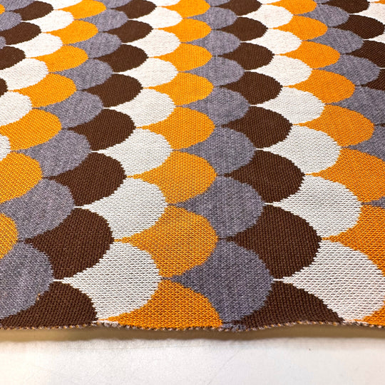 UB - Finding Our Seats In The Stadium - Acrylic Blend Knit - Dark Yellow Multi Geometric - 2.85M Bundle