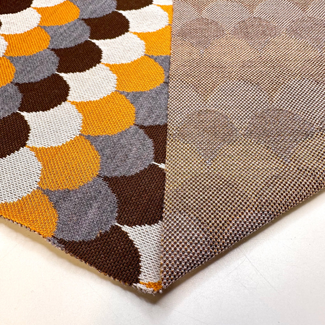 UB - Finding Our Seats In The Stadium - Acrylic Blend Knit - Dark Yellow Multi Geometric - 2.85M Bundle