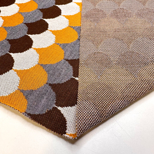UB - Finding Our Seats In The Stadium - Acrylic Blend Knit - Dark Yellow Multi Geometric - 2.85M Bundle