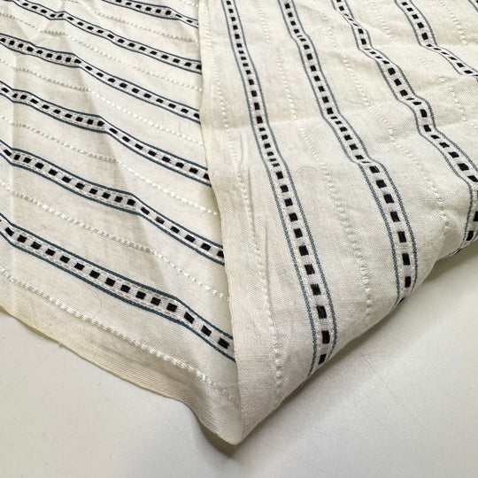 UB - Shopping For Button Up Shirts - Cotton Woven - White Multi Stripes - 1.1M Bundle