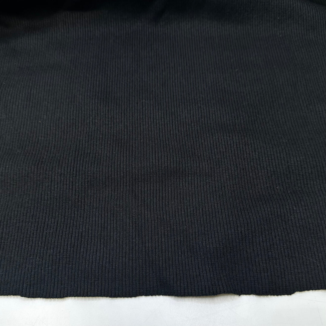 Be Your Sassy Self - Tubular Rib Knit Cotton Blend Knit - Black - 2.4M Bundle
