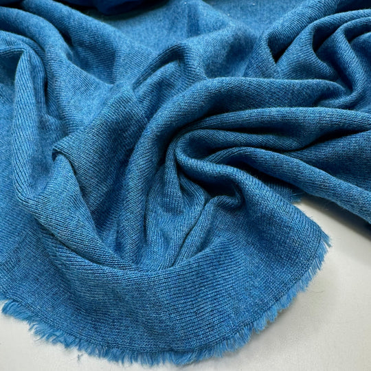 Make Your Eyes POP - Rib Knit Cotton Blend Knit - Blue - 2.9M Bundle