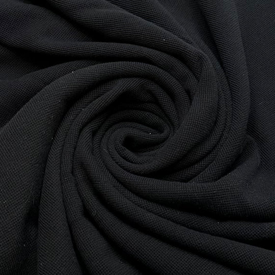 U-hauling With My Partner - Tubular Waffle Knit Cotton Blend Knit - Black - 2.1M Bundle