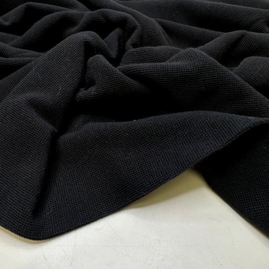U-hauling With My Partner - Tubular Waffle Knit Cotton Blend Knit - Black - 2.1M Bundle