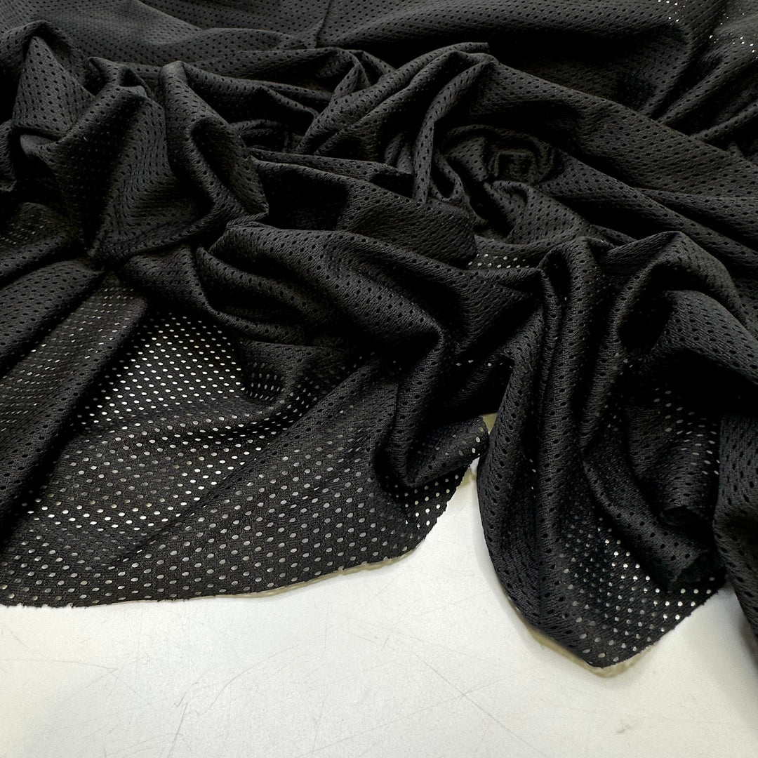 Trip To The Jersey Shore - Sport Mesh Polyester Blend Knit - Black - 2.5M Bundle