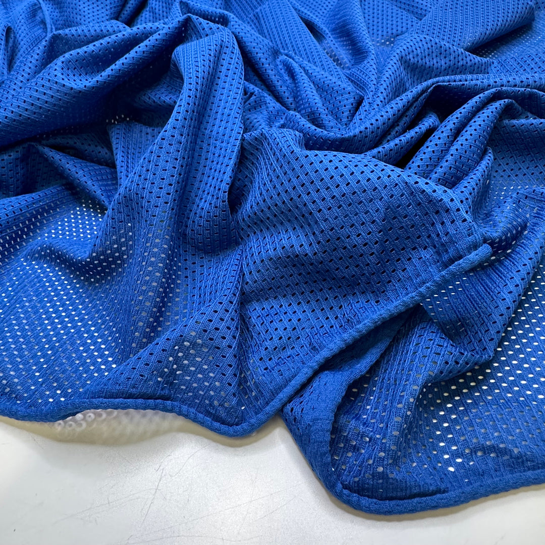 Trying Out A New Sport - Sport Mesh Polyester Blend Knit - Blue - 2M Bundle