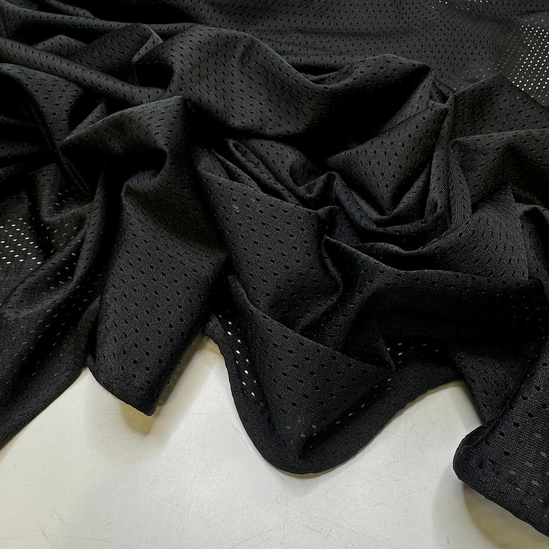Roller Derby - Sport Mesh Polyester Blend Knit - Black - 2.2M Bundle
