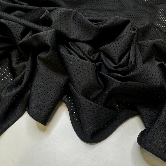 Roller Derby - Sport Mesh Polyester Blend Knit - Black - 2.2M Bundle