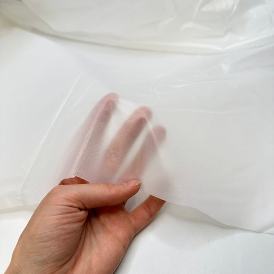 Its Giving Dexter - PU Woven - White/Transparent - 1.9M Bundle