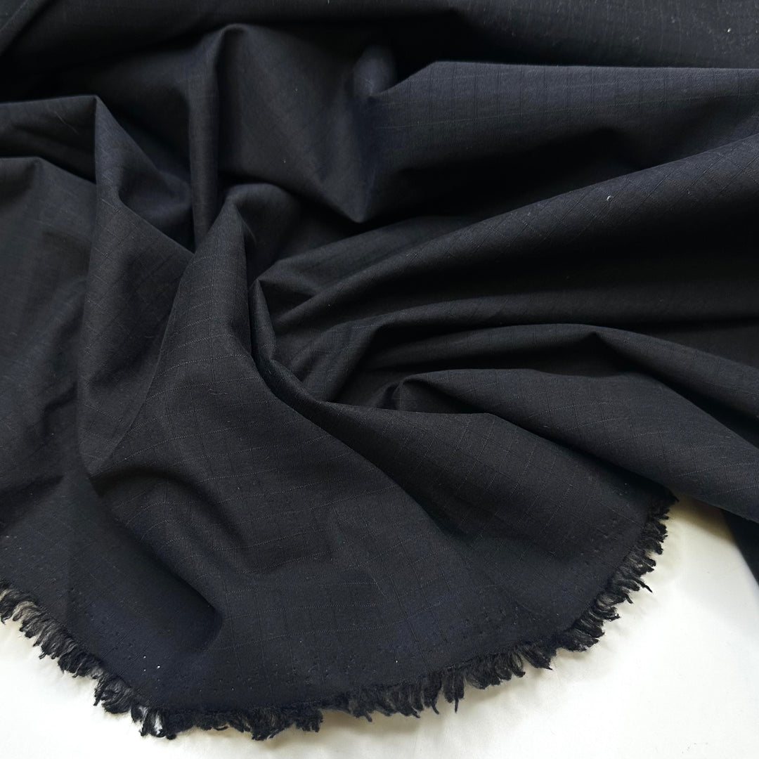 Touch Like Velvet - 1 Side Brushed Cotton Blend Woven - Black - 2.7M Bundle