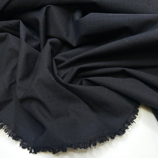 Touch Like Velvet - 1 Side Brushed Cotton Blend Woven - Black - 2.7M Bundle