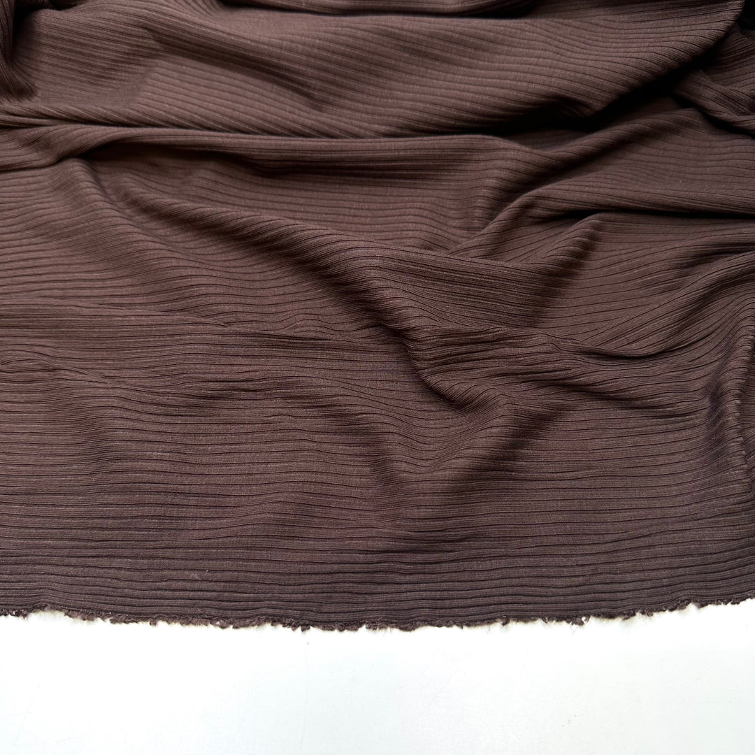 Yoga Pants Day - Rib Knit Cotton Blend Knit - Brown - Bundles