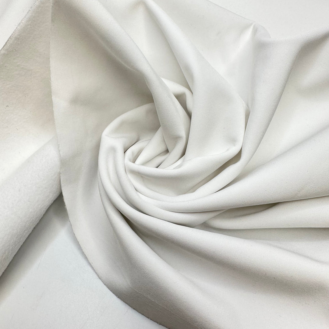 Snug As A Bug - One Side Water Resistant Jersey Fleece Polyester Blend Knit - White - 1.4M Bundle