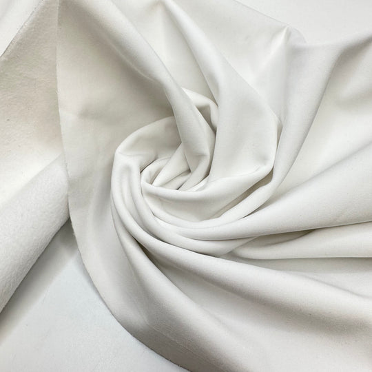 Snug As A Bug - One Side Water Resistant Jersey Fleece Polyester Blend Knit - White - 1.4M Bundle