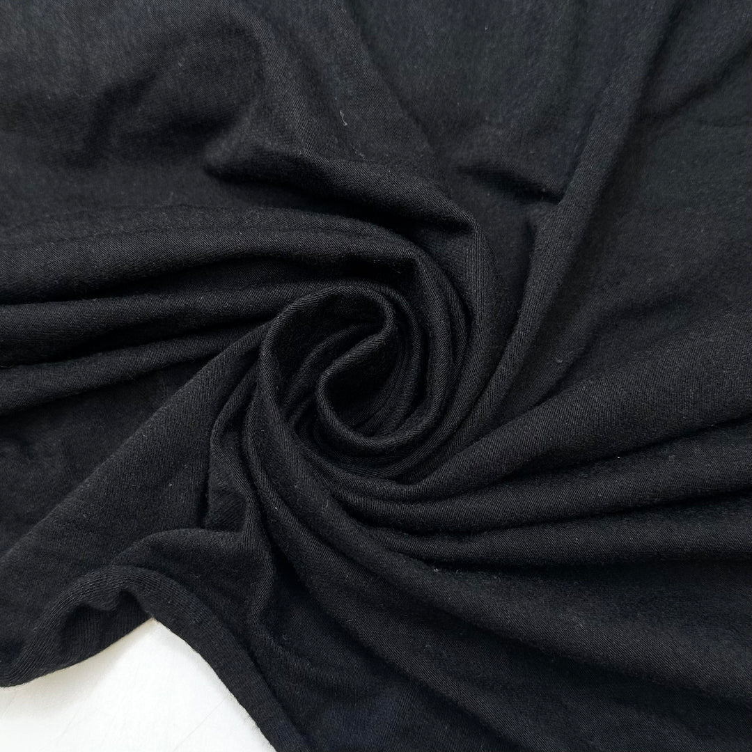 Wfh Uniform - Jersey Cotton Blend Knit - Black - 1.5M Bundle