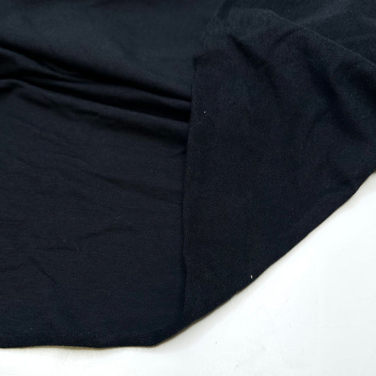 Hugs With Pugs - Super Soft Jersey Fleece Cotton/Bamboo Knit - Black - 0.9M Bundle