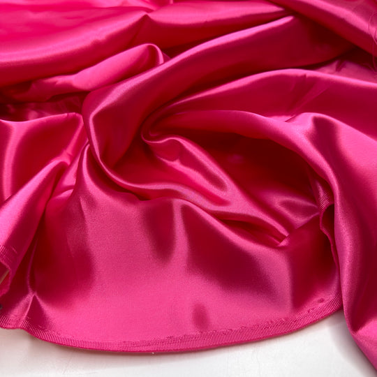 Hot Stuff - Sateen Polyester Blend Woven - Pink - 2.5M Bundle