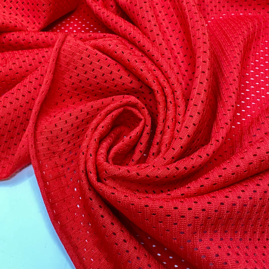 Going In For The Slam Dunk - Mesh Poly Woven - Red - 2M Bundle