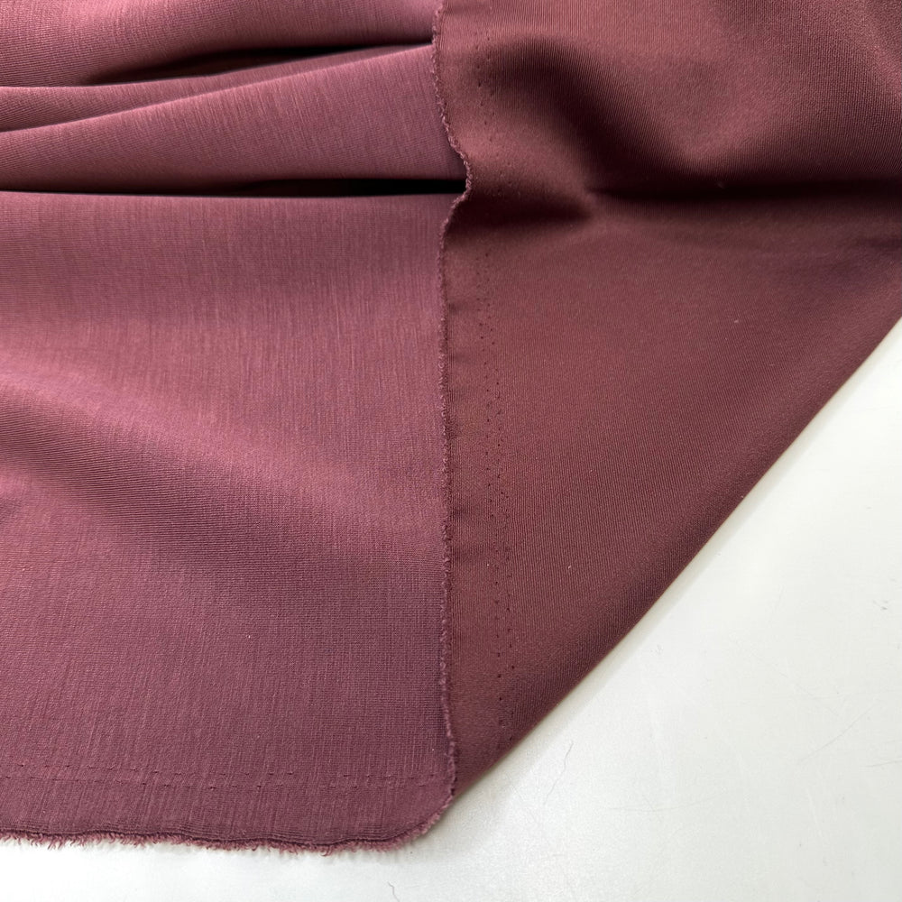 Bourgeoisie In Burgundy - Double Cloth Knit Polyester Blend  - Burgundy - 1.6M Bundle